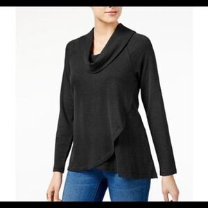 Style & Co Cowlneck Hi-Lo Tunic Top